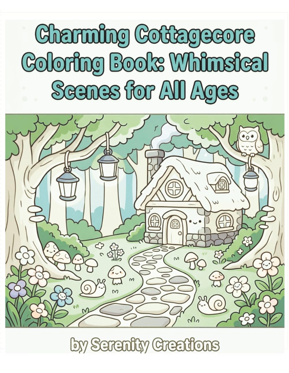 Charming Cottagecore Coloring Book: Whimsical Scenes for All Ages (Cozy Cottage)