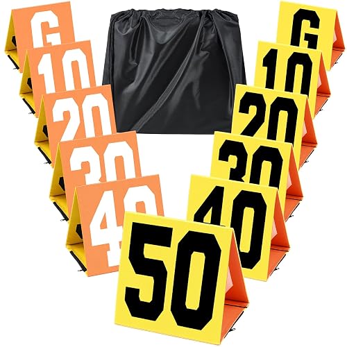 Liliful Football Yard Markers High Visibility Field Yard Line Markers