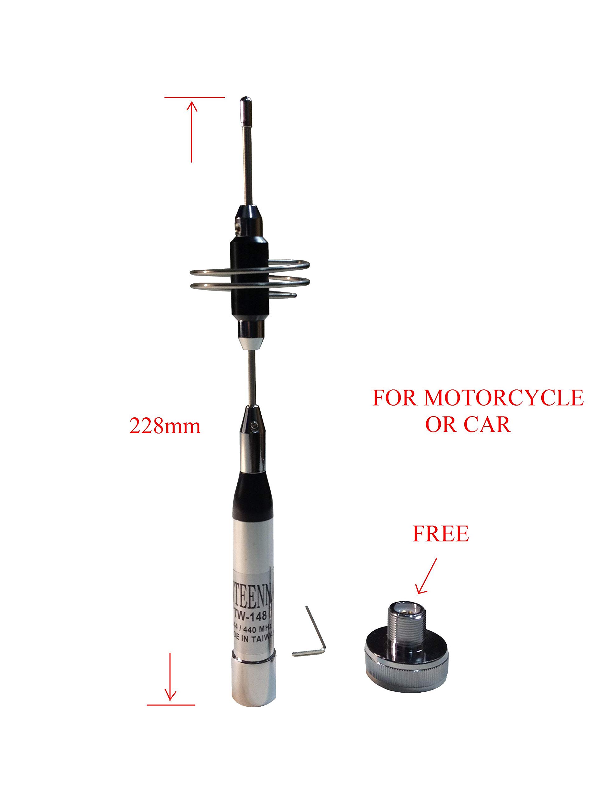 Amazon.com: Anteenna TW-148 Ham Mobile Antenna Or Motorcycle with