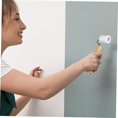 Miniatura 8 de TEHAUX Rodillo de costura para papel tapiz, rodillo plano de madera para el hogar, rodillo de bricolaje multifunción, herramienta de rodillo para el