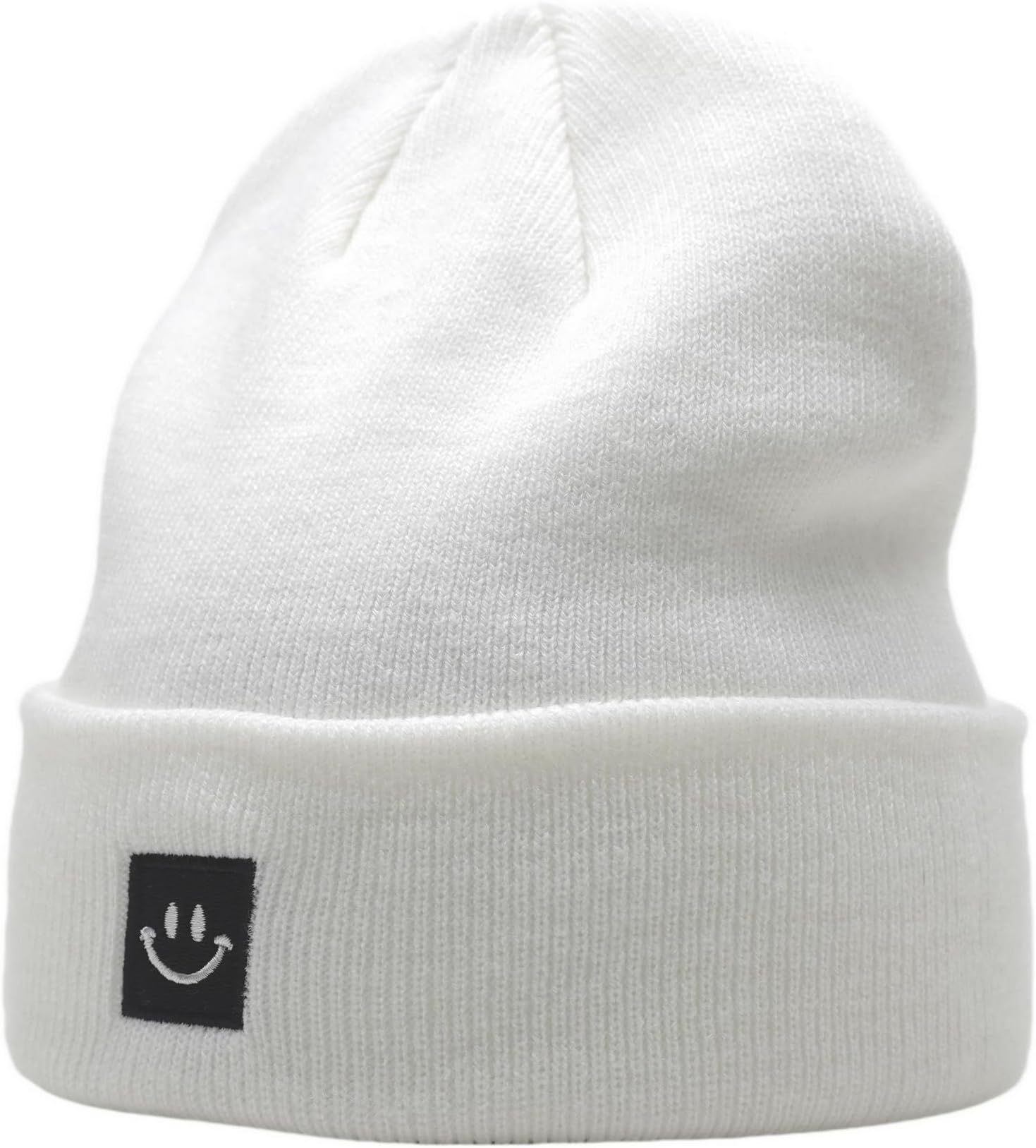 55cube Knit Beanie Hat Cuffed Plain Skull Cap for Men Women