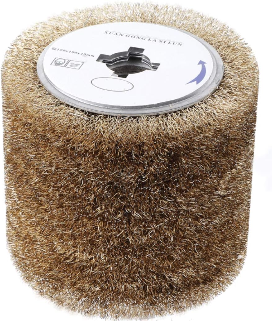 Copper Coated Steel Wire Drawing Polishing Wheel | Surface Finishing Tool for Stainless Steel, Aluminum, Metal, Wood | 0.15mm Copper Coated Steel Wire