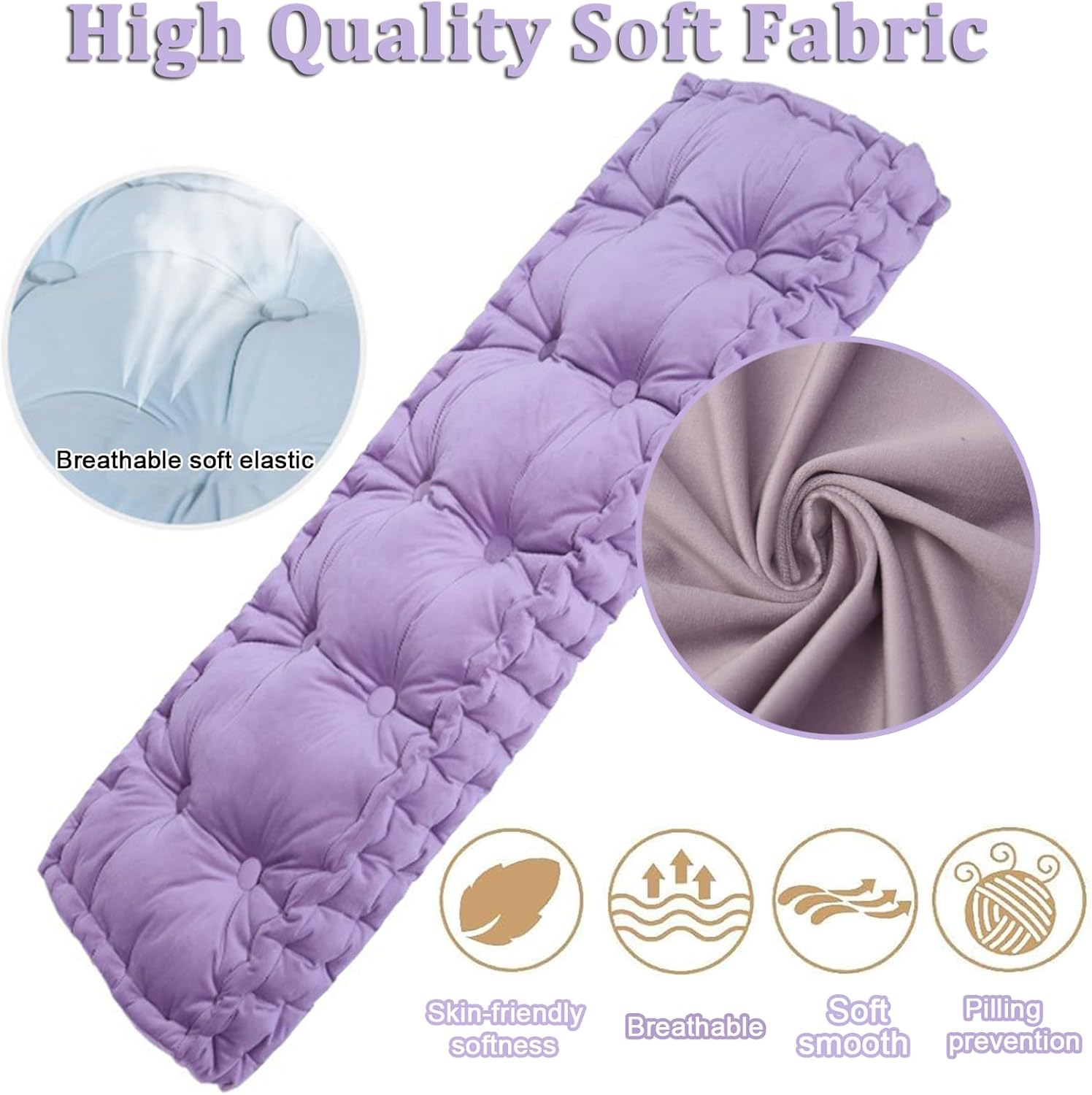 厚さ10cm ブラック ベンチクッション タフテッド アウトドアシートパッド ガーデンファニチャー用 交換用枕 パティオソファ テラ