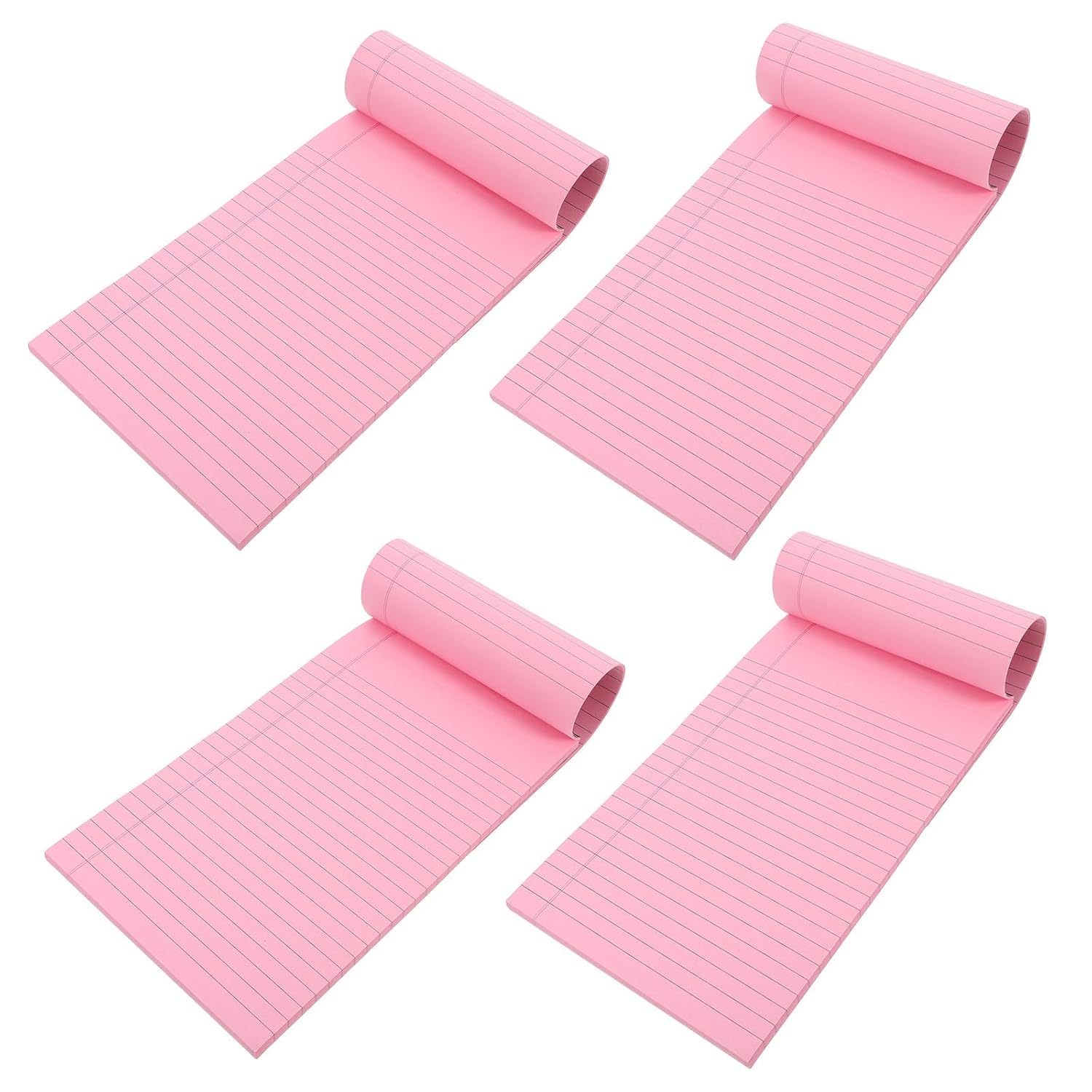GAROZATION 4pcs A5 Lined Legal Notepads Tearable Pocket Memo Pads Smooth Writing Small Notebooks for Office and Personal Time Planning