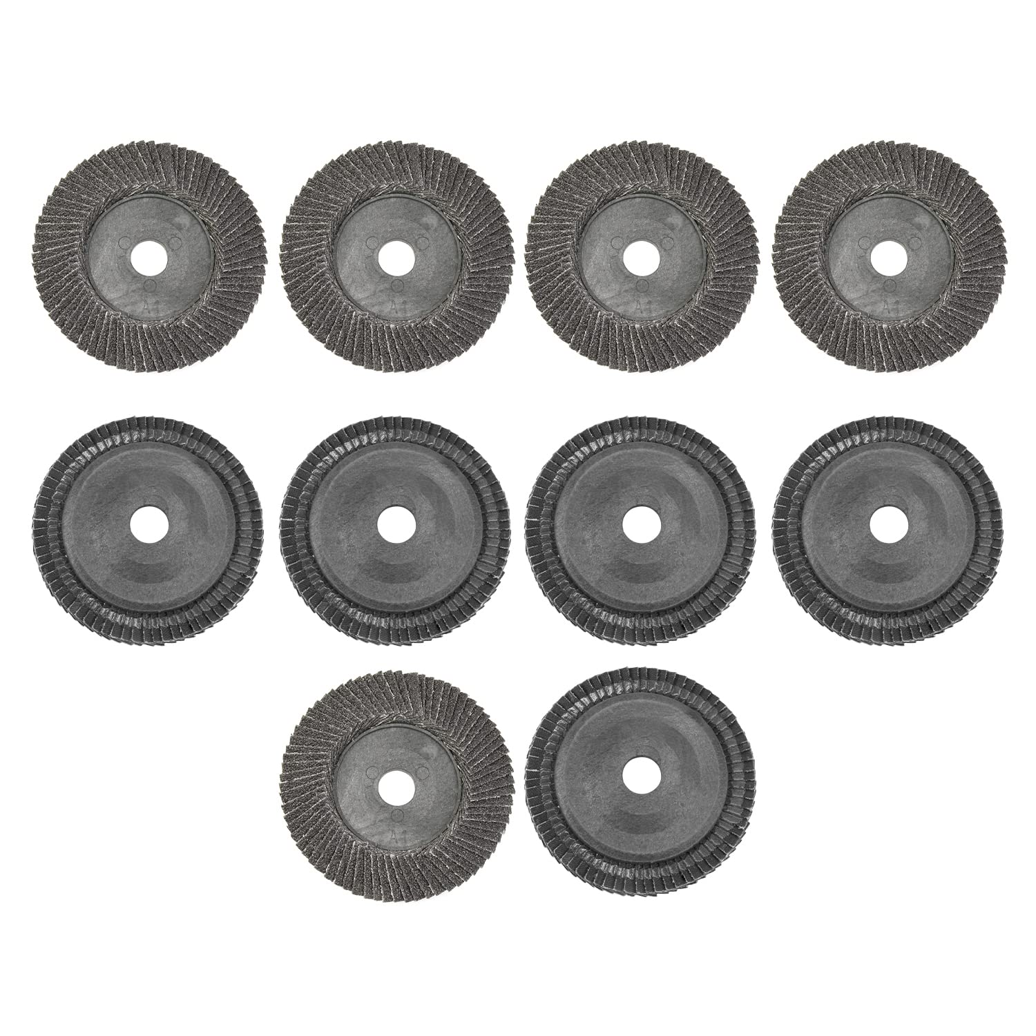Auniwaig 10PCS 4-Inch Flap Discs,60 Grit Angle Grinder Sanding Discs,Grinding Wheels Sanding Discs Silicon Carbide Abrasives with 5/8" Arbor for Metal/Wood Grinding