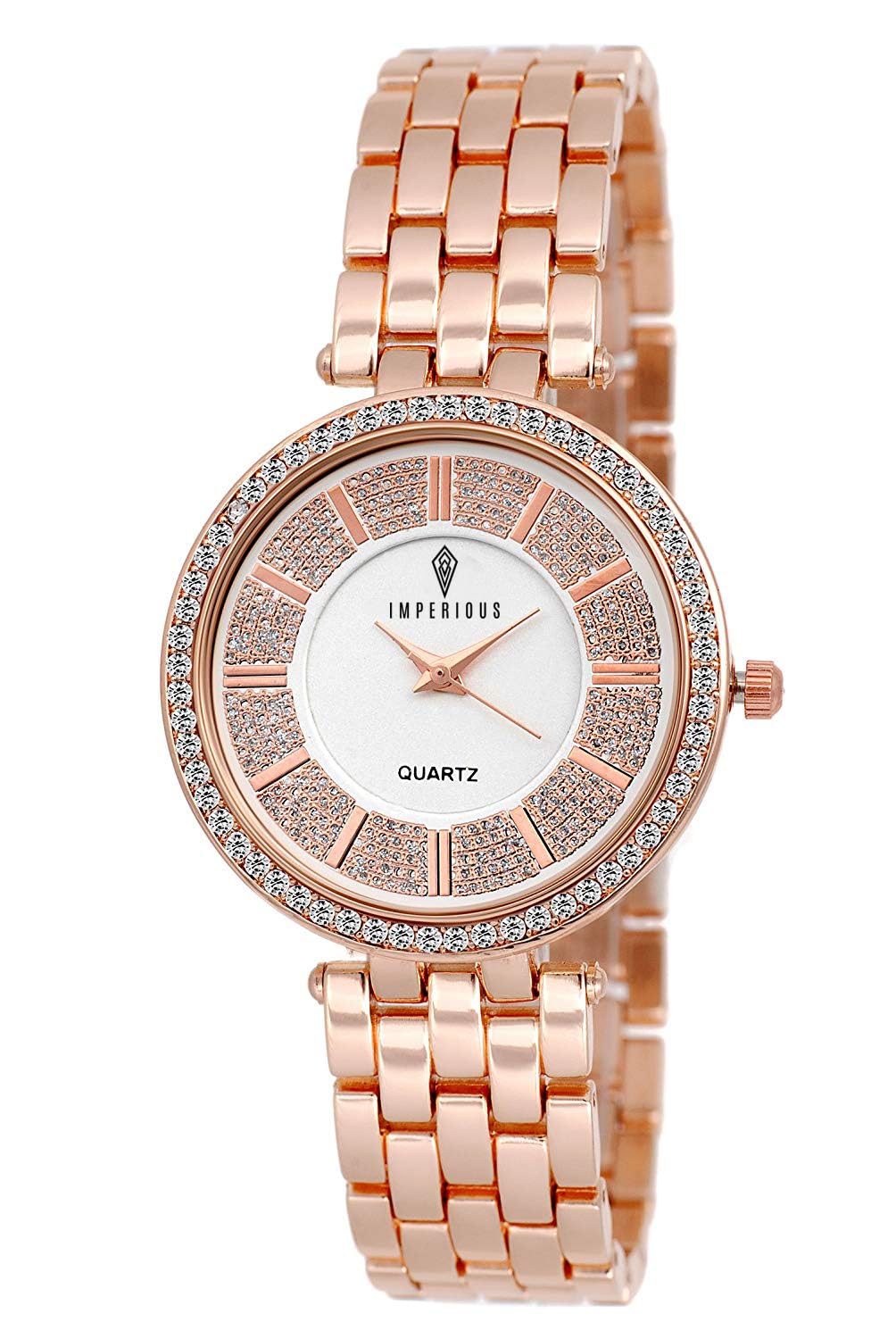 IMPERIOUS - THE ROYAL WAY Wrist Watches for Women Branded Analogue Ladies Stainless Steel Wrist Watch with Round Dial | Splash Resistant Watches for Girls (Gold) (B0CBVS751Y) Amazon Price History, Amazon Price Tracker