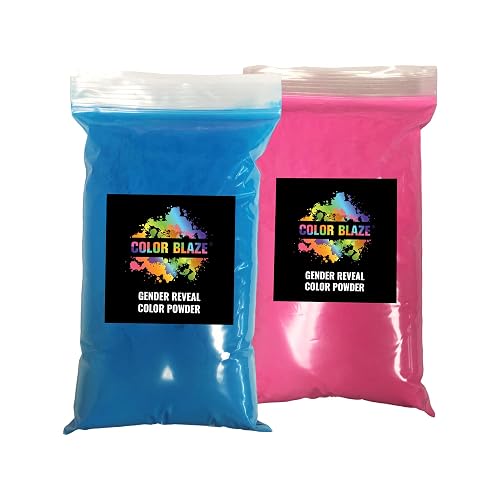 Color Blaze Gender Reveal Powder - 2 Bags Combo -
