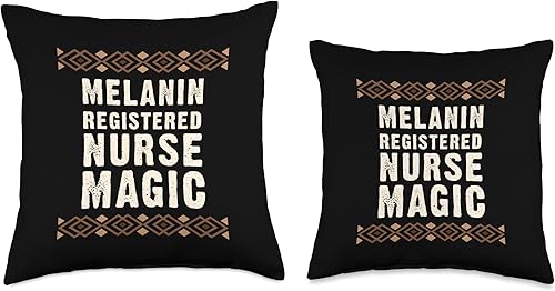 Miniatura 3 de African American Juneteenth Black History Month Melanin Black Pride Registered Nurse Magic Juneteenth - Almohada de 16 x 16 pulgadas, multicolor
