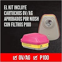 Vista 4 de 3M - 65023QLHA1-C Pro - Respirador multiusos con cierre rápido, mediano