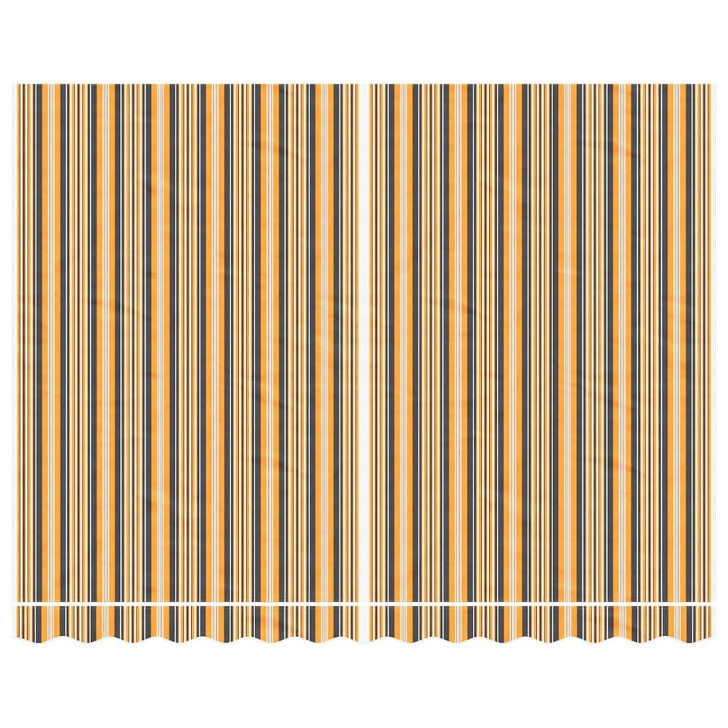 Lona de repuesto 3,5 x 2,5 m, color naranja y negro | 100% poliéster, revestimiento de PU, impermeable, protección solar, ligera, para jardín