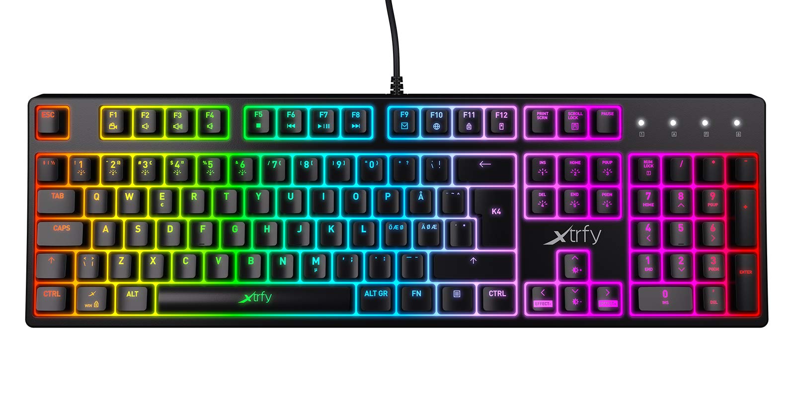 Xtrfy K4 Retro ゲーミングキーボード US配列 Amazon | Xtrfy（エクストリファイ）K4 RGB 英語配列 赤軸