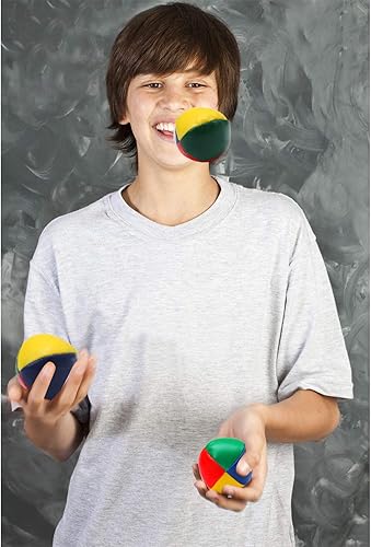 Miniatura 6 de Elcoho Paquete de 7 pelotas de malabares para principiantes, duraderas y suaves, fáciles de hacer malabarismos