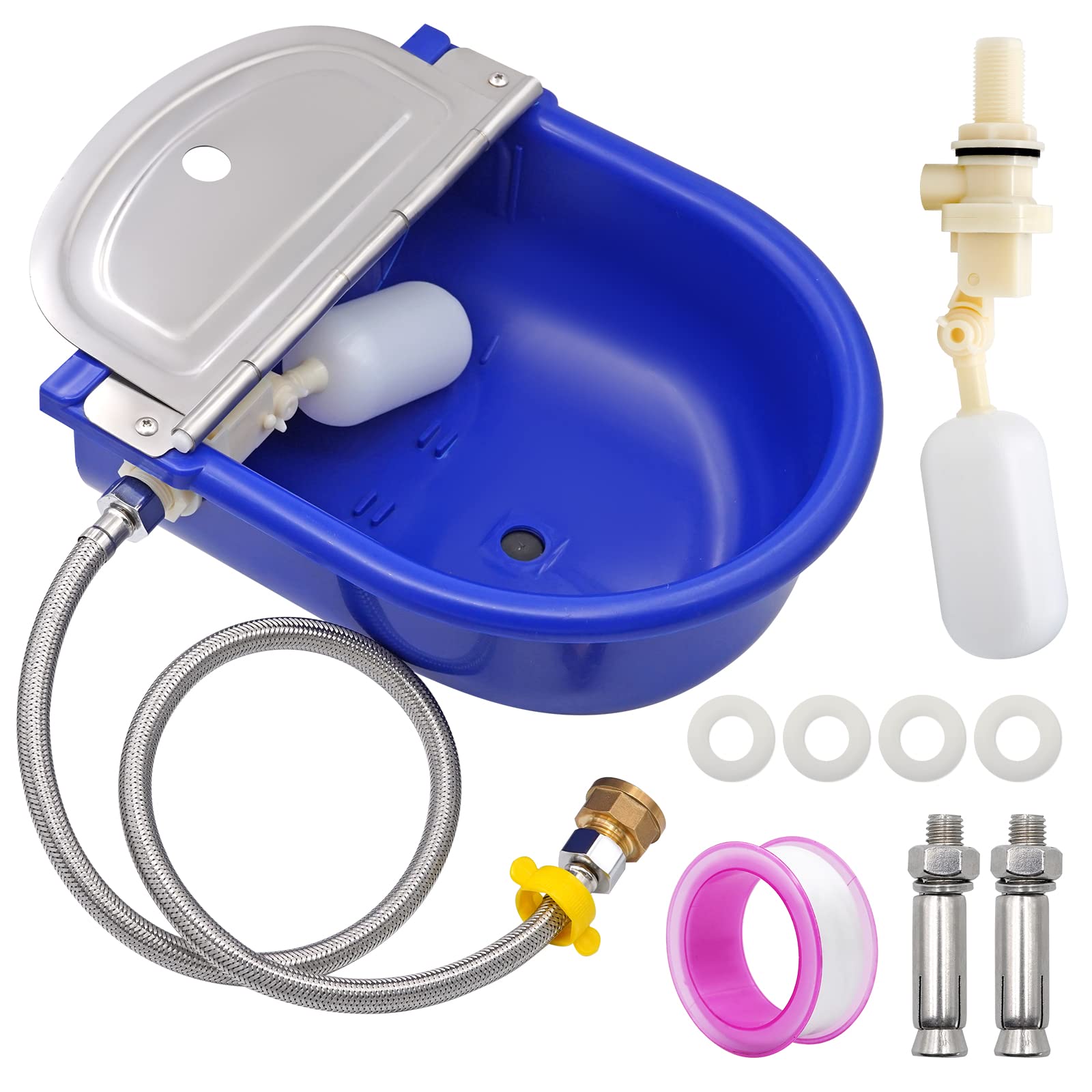 Buy MINYULUA Automatic Livestock Waterer with 2 Float Valve, Large