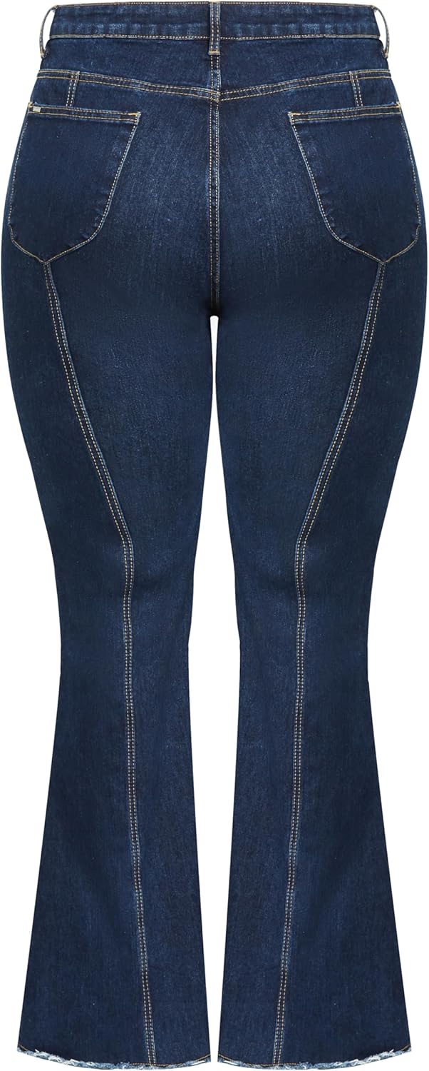 City Chic Womens Leah Flare Jean - Image 5