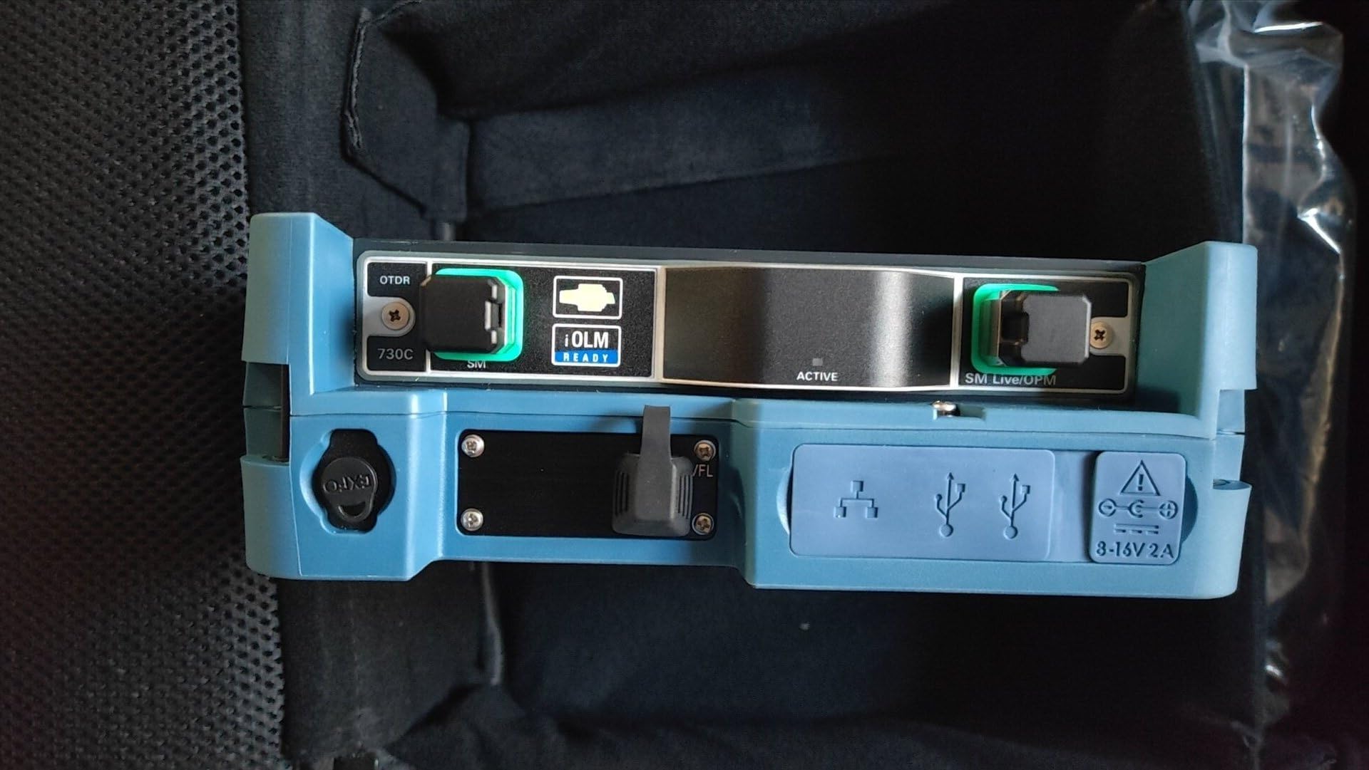 EXFO OTDR MAX-730C-SM2-OPM2 Including OTDR Module + IOLM Function + OPM2, with Power Meter and VFL, 1310/1550nm, 1625nm Live Test 39/38/39db SC/APC Adapter Connector