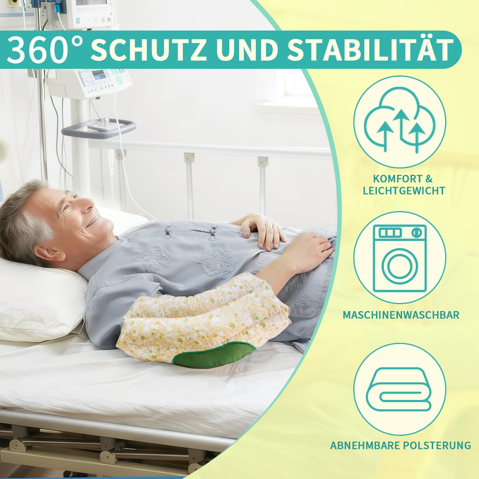 Ellbogenschützer für Senioren & Erwachsene – Bunte, waschbare Polster zur Druckentlastung