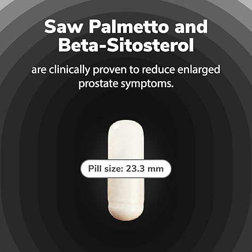 Miniatura 4 de Utiva Prostate Health - Fórmula natural para una función saludable y flujo de orina - Suplemento de próstata para hombres - Beta-sitosterol y palma