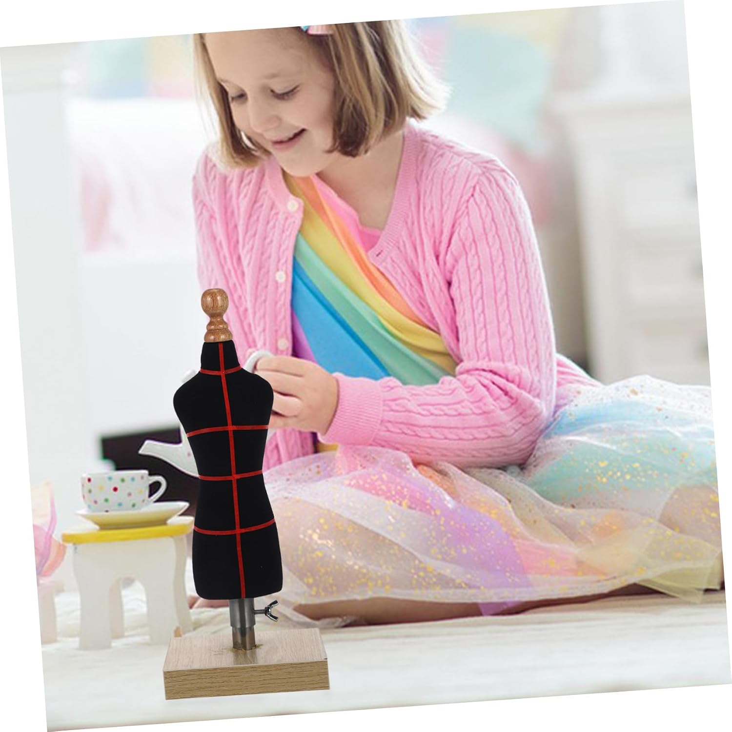 Clothing Mannequin Model Doll Dress Form for Display PU Material Includes Base for Sewing Clothing Design Versatile Showcase