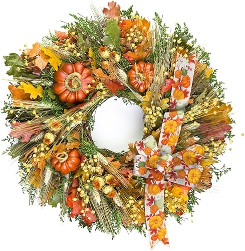 Miniatura 4 de Cintas de tela de otoño para decoración de Acción de Gracias, cintas de tela de lino de arpillera con tallo de calabaza marrón otoñal para Acción de