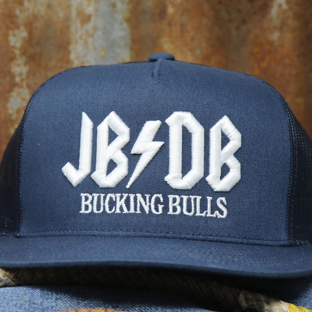 Rodeo Time Dale Brisby JB Mauney JB/DB Bucking Bulls Adjustable Snapback Trucker Hat, Vintage Western Baseball Cap, One Size