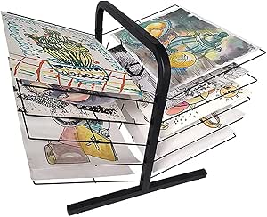 Amazon.com: OQPJMYZ 10 Layers Art Drying Rack,Desktop Drawing Rack ...
