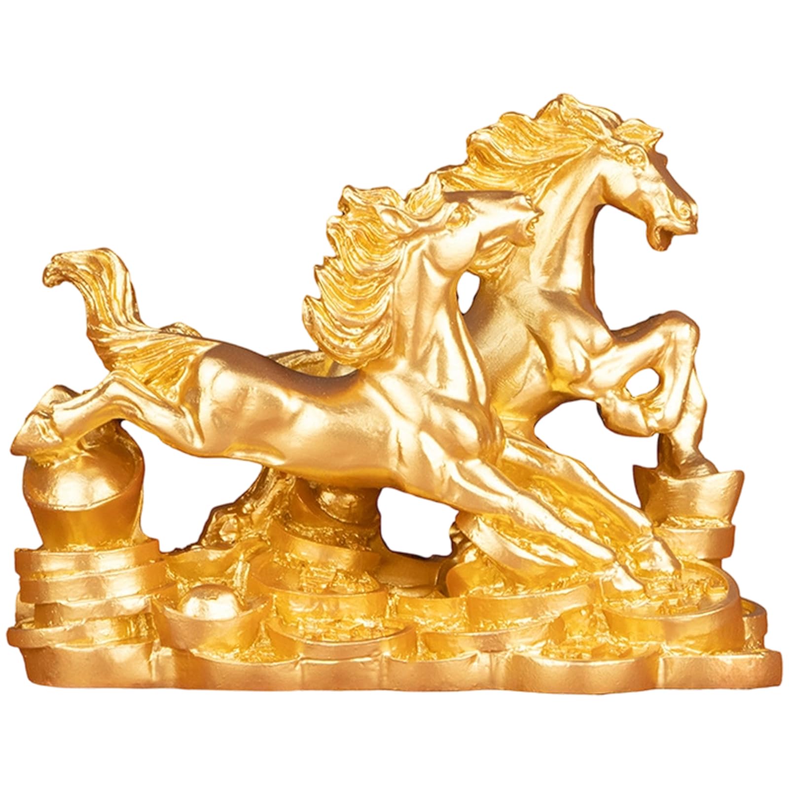 Snorvixre Galloping Horses Statue Animal Sculptures Fengshui Ornament Collectible Figurines for Home Decorations Collectible Figurines