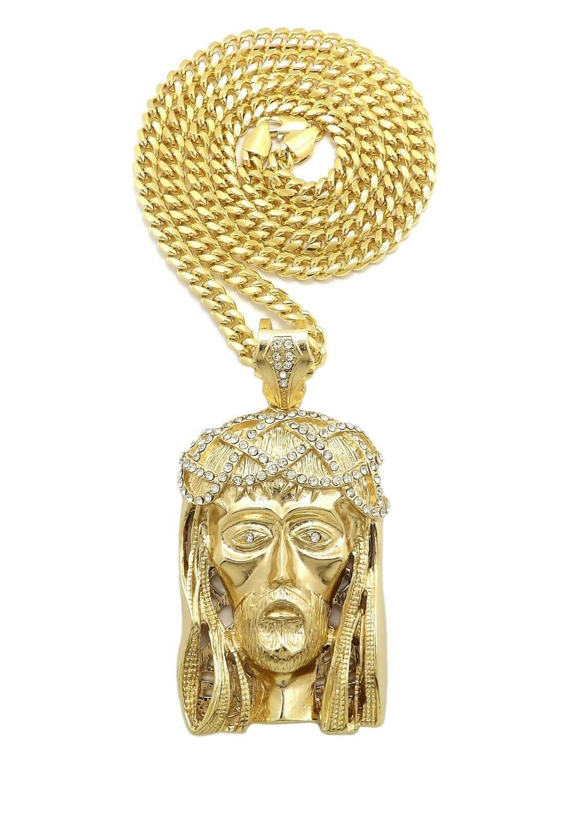 For Jay Z Jesus Face Pendant With 36 Miami Cuban Desertcart INDIA