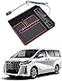 Auto Specトヨタ アルファード/ヴェルファイア30系 に適合 内蔵型コンソールボックス 車内収納ボックス Type-C QC3.0USBポート付き 車種専用設計 センサーLEDライト付き 小物入れ 滑り止めマット付き 収納アクセサリー 装着簡単 (ALPHARD30系/VELLFIRE30系 大型コンソール車, ブラック)