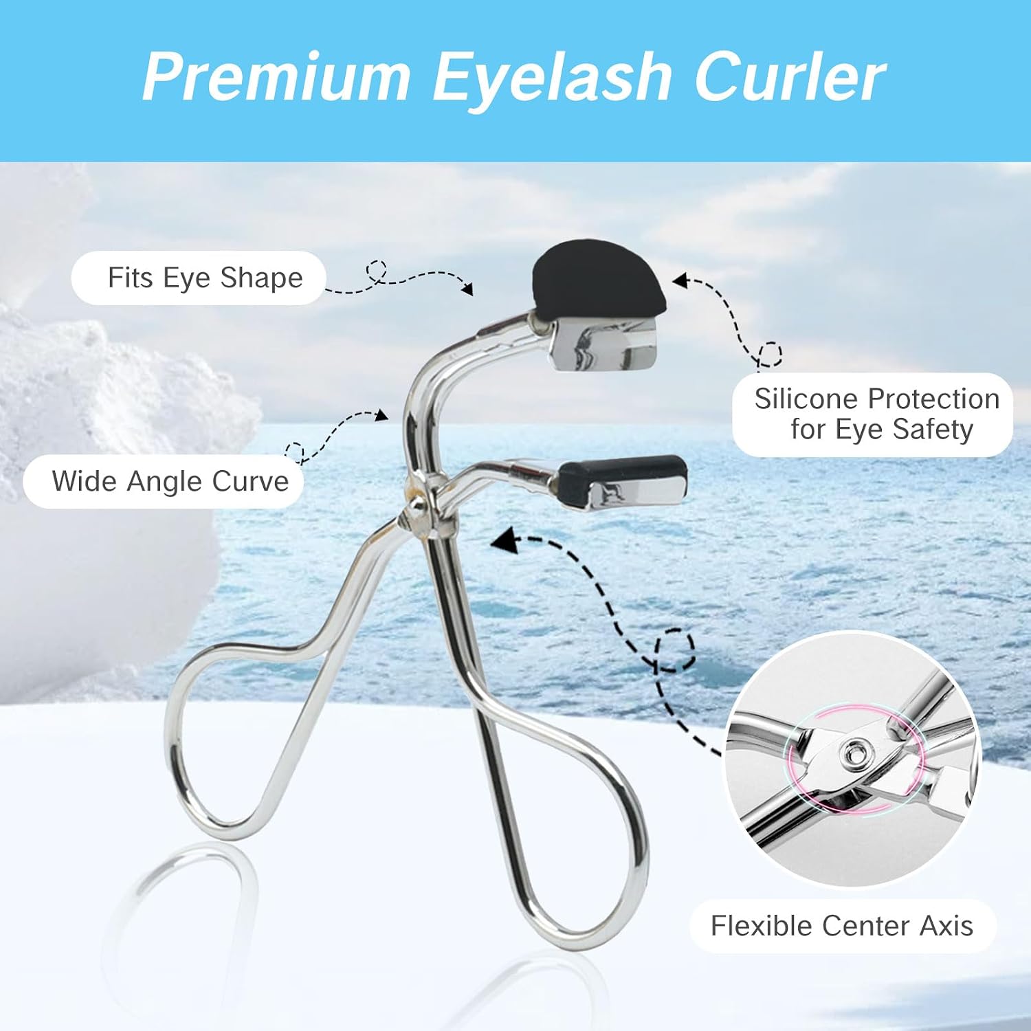 Small Eyelash Curler Mini Lash Curler for Individual Half Corner and Partial Lashes Precision Tool for Short Lashes False Lashes Small Travel Portable Makeup Tool