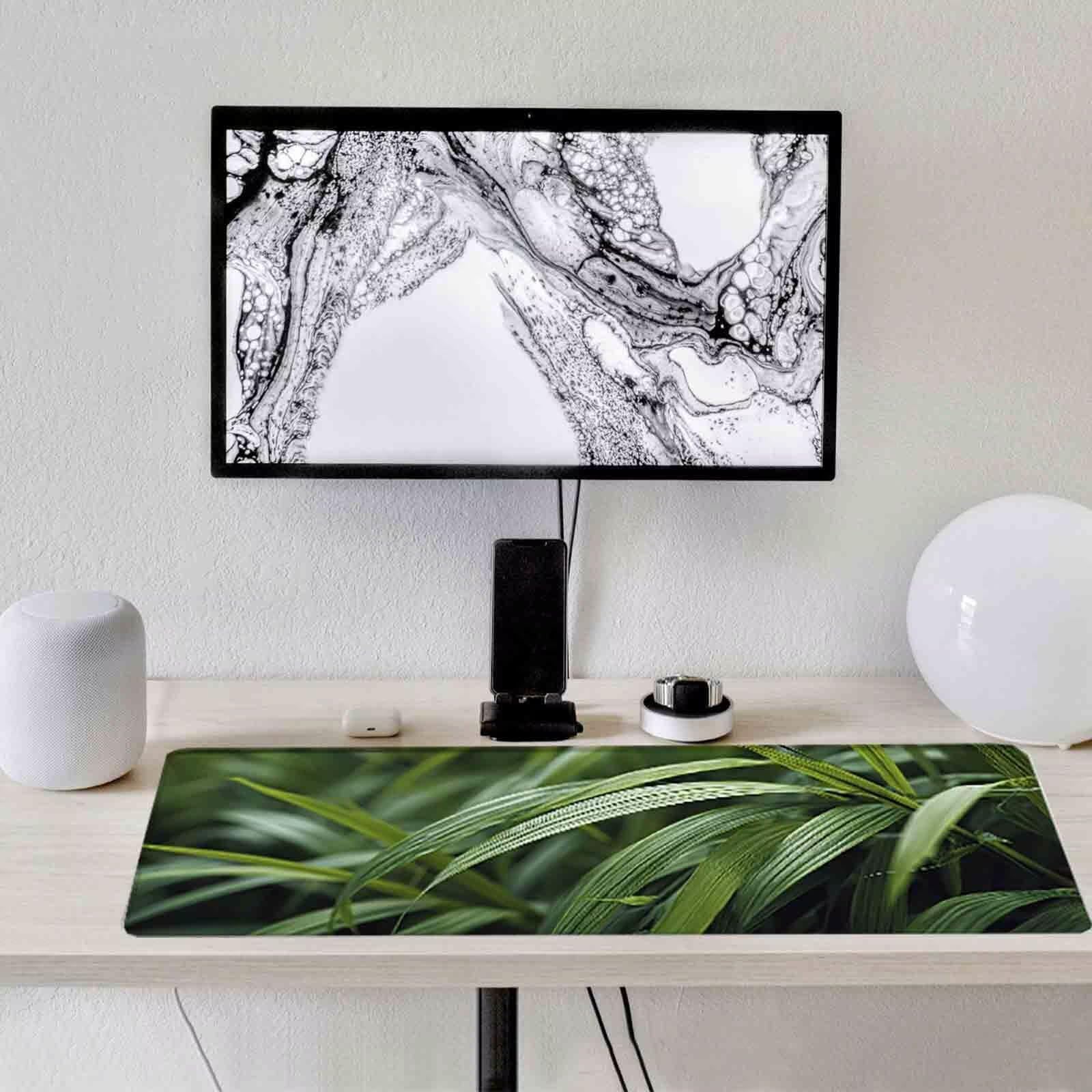 Podkładka pod mysz zielona podkładka pod mysz XXL 1200 x 600 mm podkładka pod mysz z przeszytymi krawędziami i gumową podstawą antypoślizgowa podkładka pod mysz XXL do komputera, laptopa, akcesoria