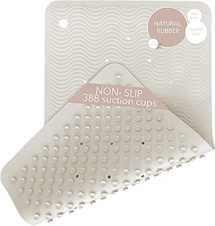12 Brown Bathroom Decor Ideas for Warm Earthy Styling 43 HEVEA Natural Rubber Wave Bath Mat – Long 28 × 16 in - Non-Slip Shower &...