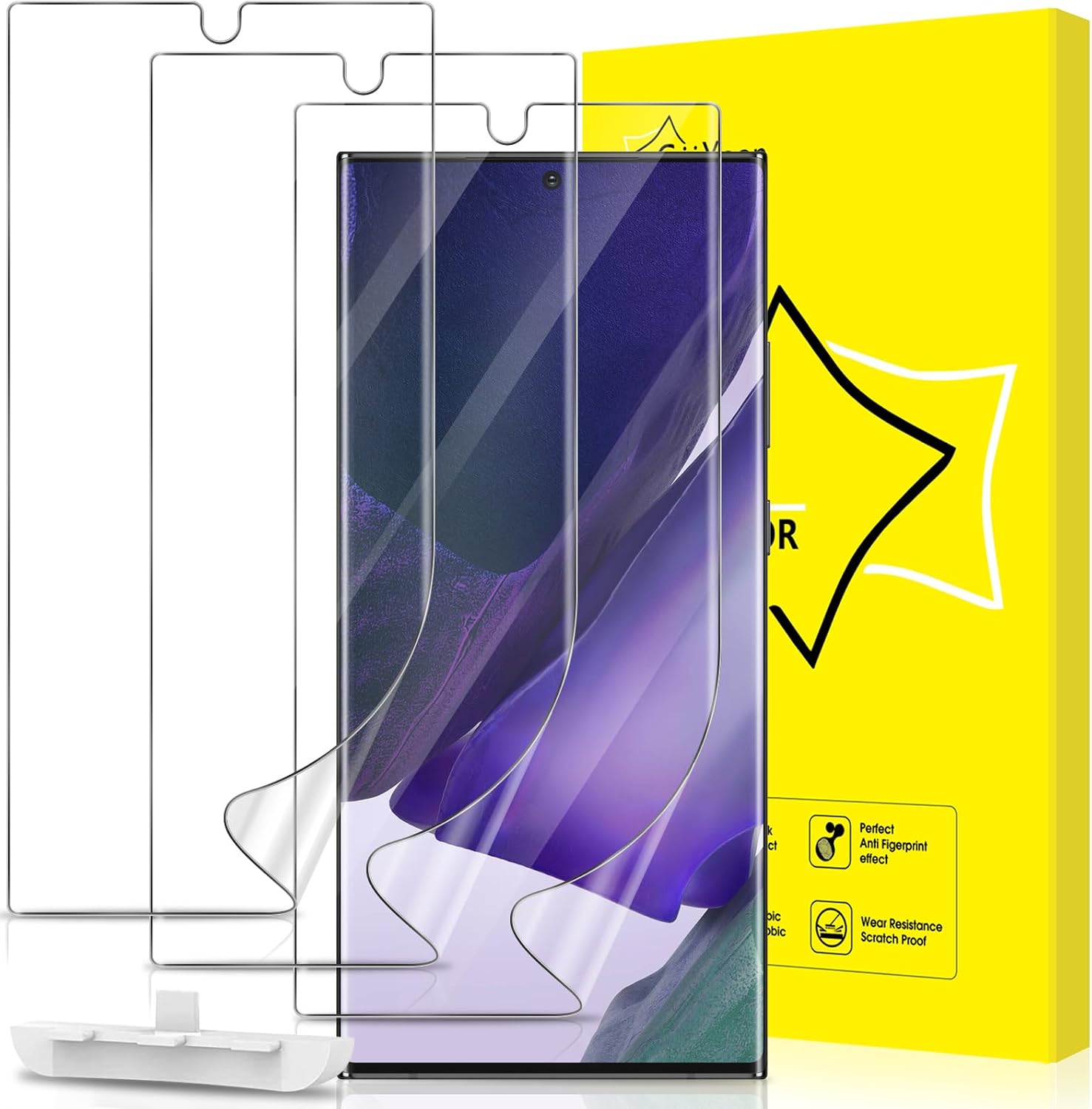 GiiYoon 3 PACK Screen Protector for OnePlus 13 Flexible TPU Film [Support Fingerprint Touch] [HD Full Coverage] [Easy Installation] [Scratch Resistant]