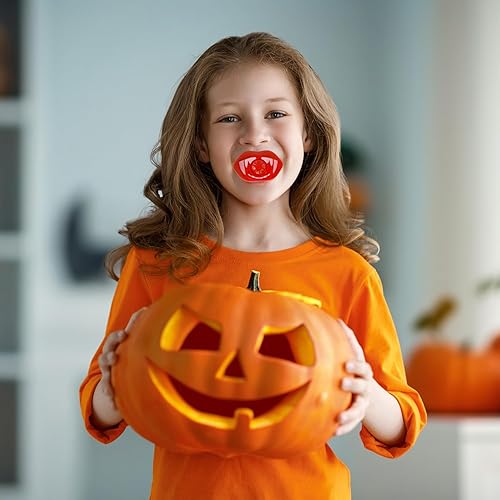 Miniatura 6 de The Dreidel Company Silbatos de colmillos de Halloween, accesorio de fiesta de Halloween de 2.5 pulgadas (paquete de 12)