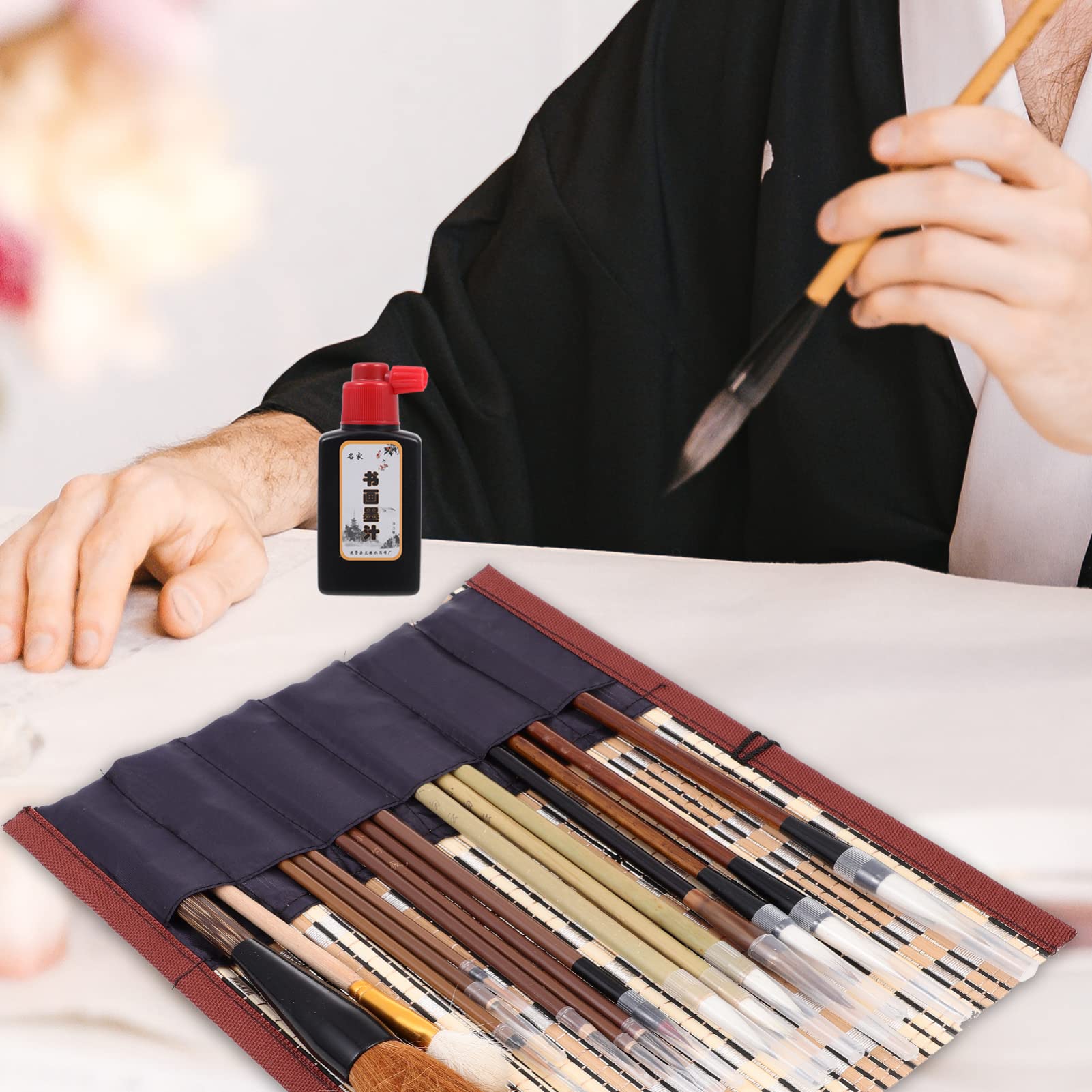 Calligraphy Brush Set Pennello Calligrafia in Legno