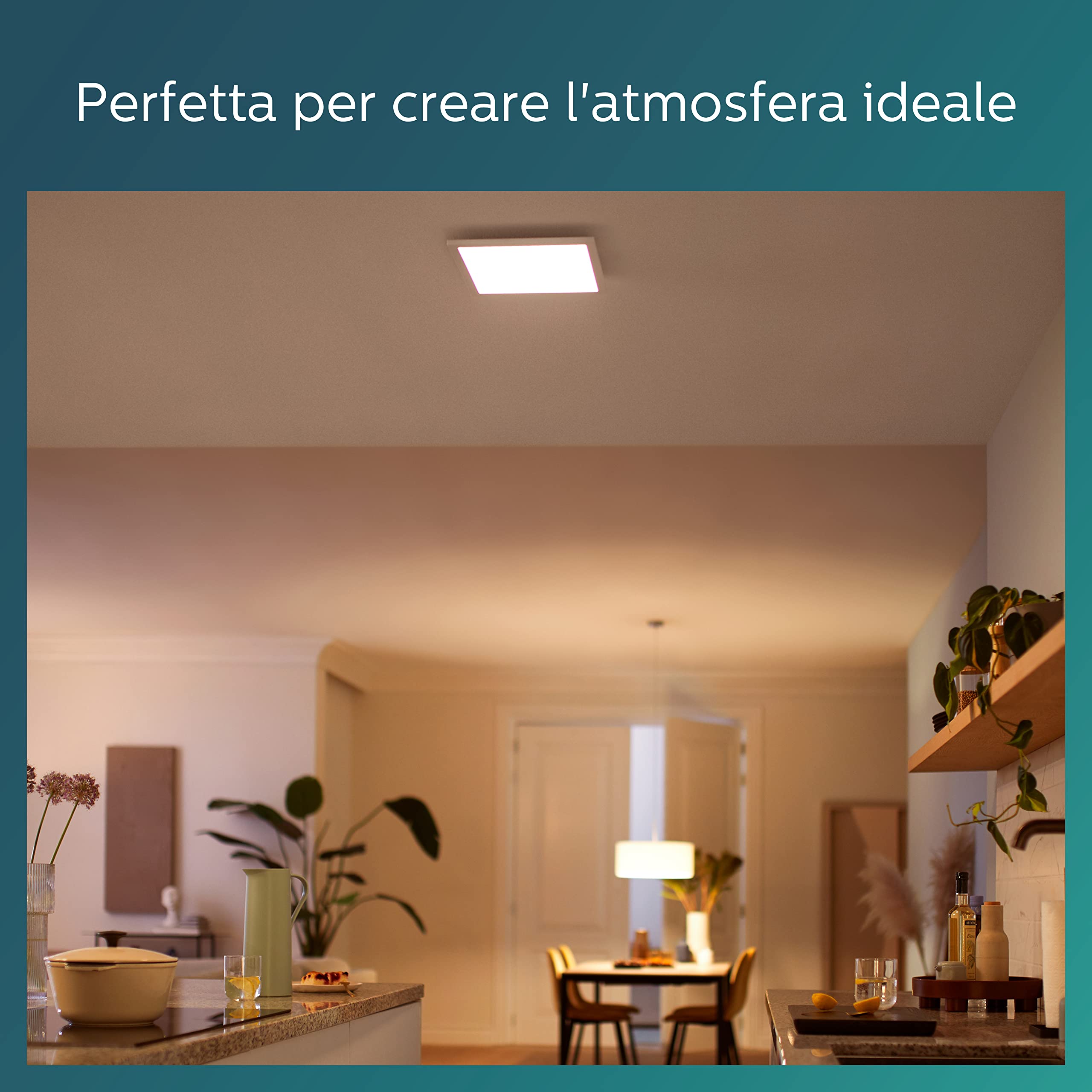 Philips LED Pannello SceneSwitch Regolabile, Dimmer a Fasi, 12 W, Luce Bianca Fredda, 1200 Lumen, Bianco