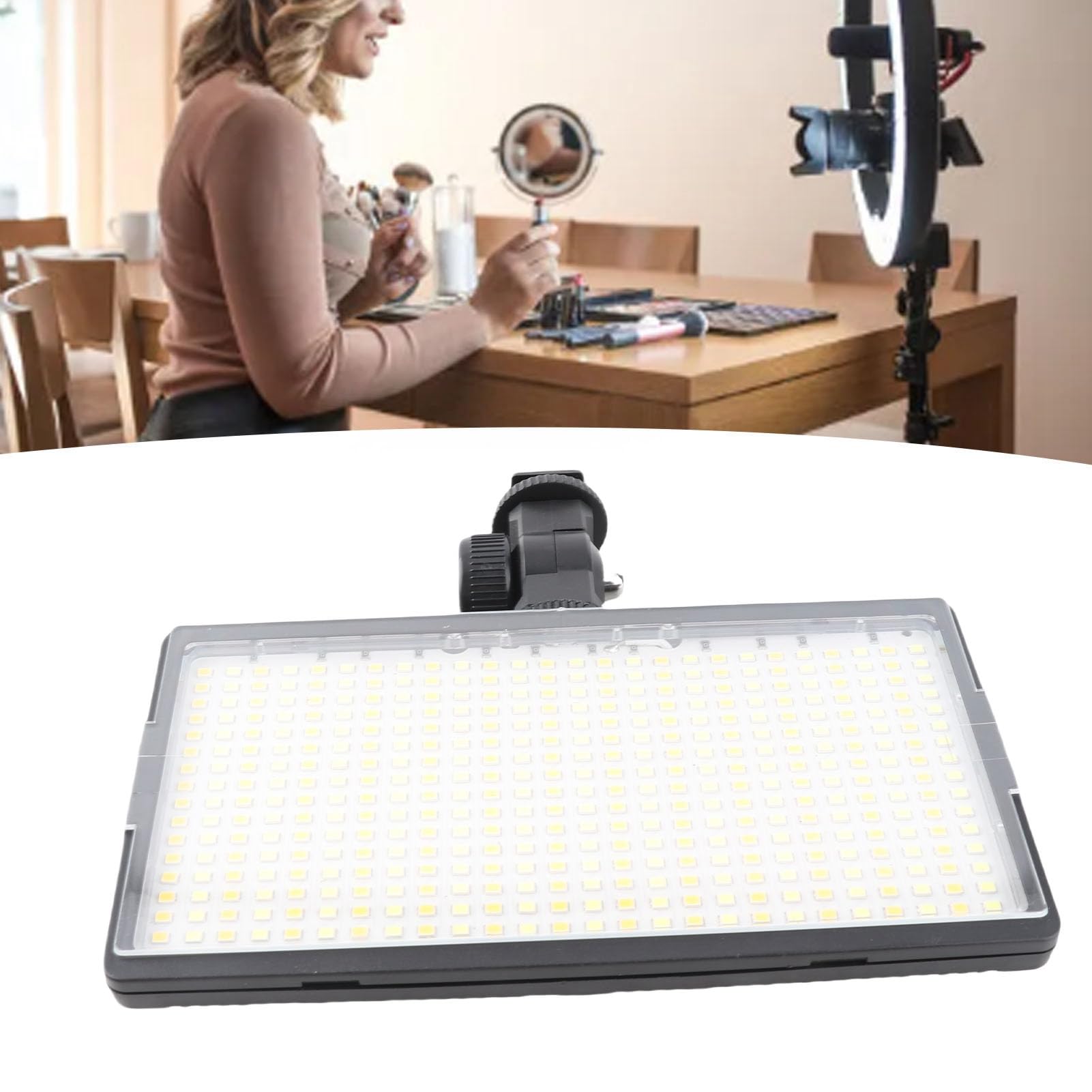 Lazmin112 Lampe Video LED, Lampe à Écran Plat LED 30W 416PCS, ÉCLAIRAGE DE Remplissage DE SUDIO DE CAMÉRA DE PHOTOCHATE
