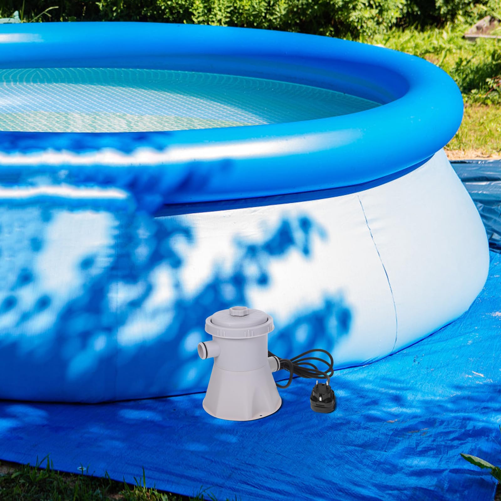 Bomba Depuradora para Piscina Eléctrica con Filtro de Agua para Limpieza y Circulación Piscinas Pequeñas y Medianas
