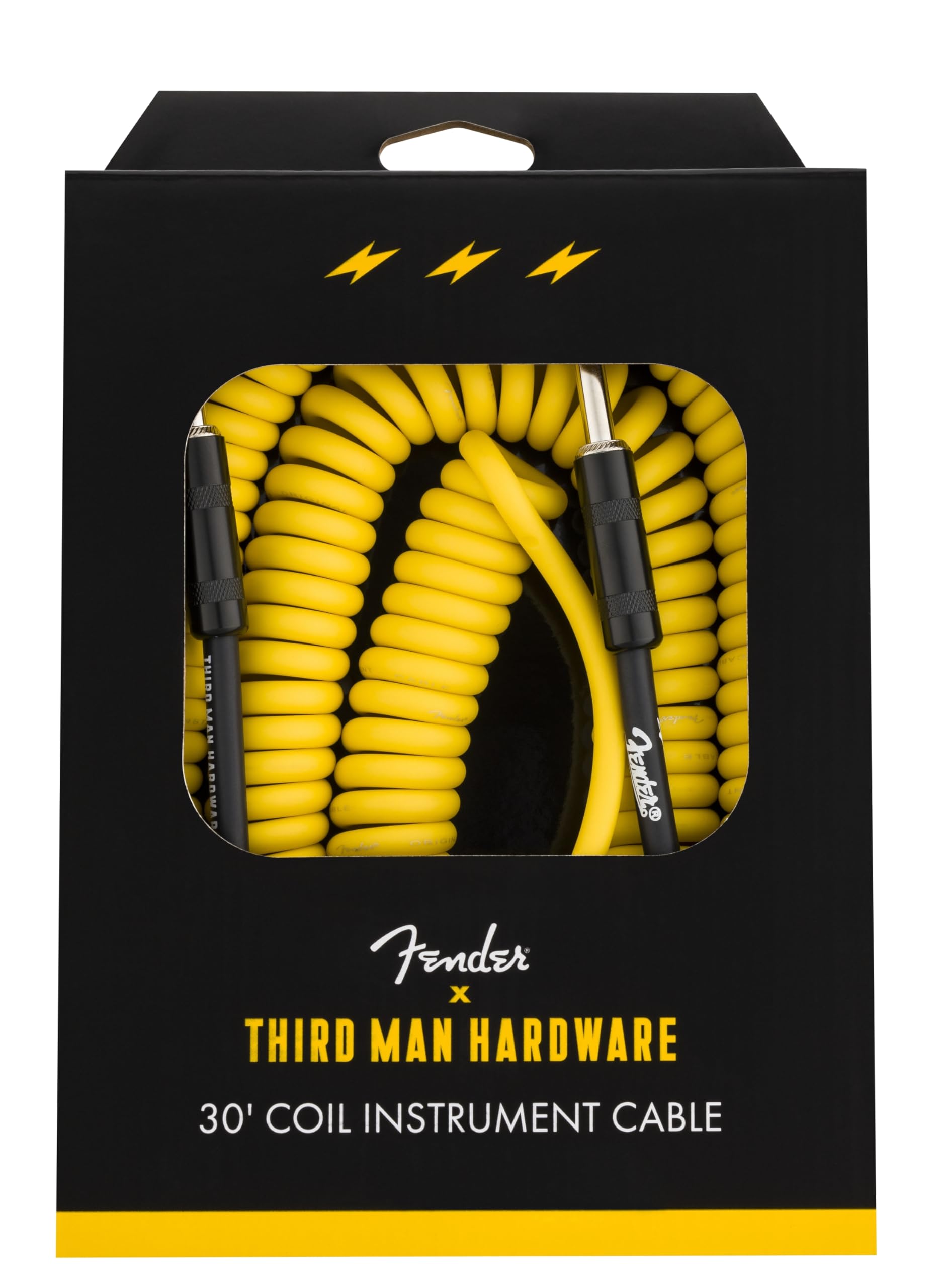 Amazon.com: 30' Coil Cable, Fender x Third Man Hardware, Yellow