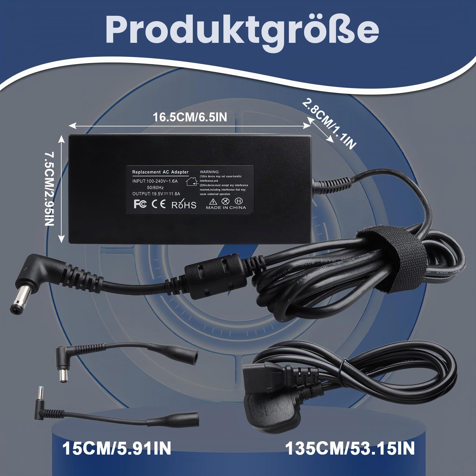 230W Netzteil Laptop Ladegerät Compatible Con MSI GS65 GS66 GS75 GS76 Stealth, WS65 WS66 WS75 WS76, P65 P75 Creator, A12-230P1A A17-230P1A Chicony Ladekabel MSI Laptop Gaming Netzteil