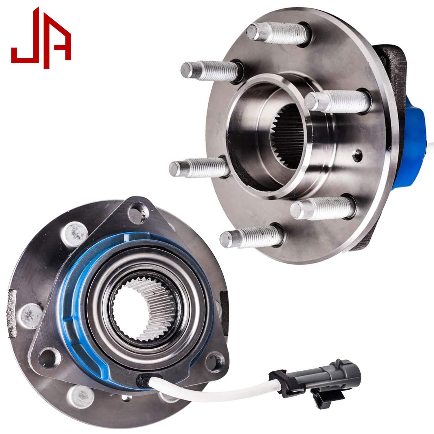 513236 Rear Wheel Bearing and Hub Assembly 6 Lugs w/ABS Replacement for Buick Terraza,Chevy Uplander,Pontiac Montana,Saturn Relay Hub Bearing Assembly AWD FWD Only 2pc