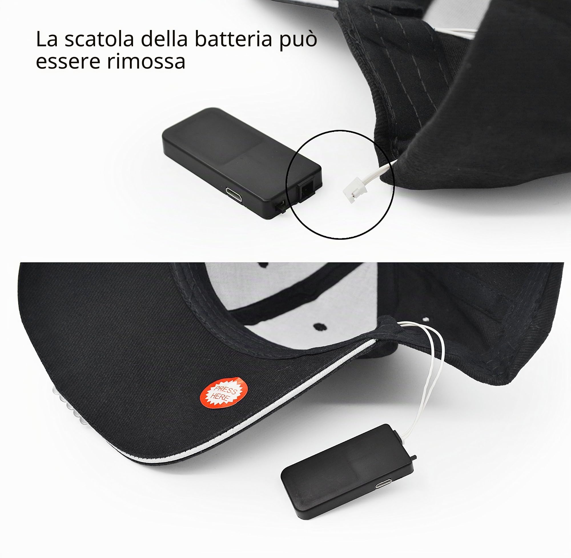 Cappello da Baseball a LED, Cappello, Barretto da Baseball Traspirante a LED Luminoso Adatto per Sport all’Aperto per Uomini e Donne, Sport Notturno, Jogging all’Aperto, Usato per Hip Hop Vacanze ecc