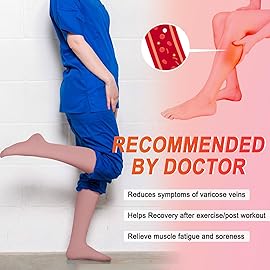 4 Pairs Compression Socks for Women Circulation-Best Support for Nurses,Running,Athletic,Travel L-XL