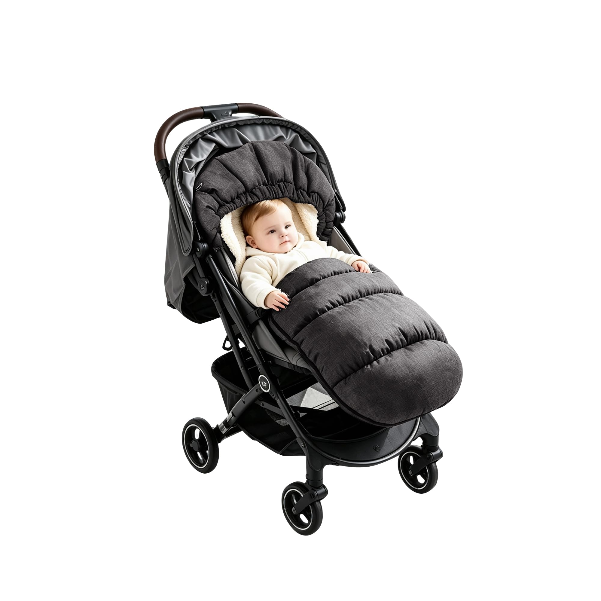 auvstar Chancelière Poussette Universelle | Détachable Chanceliere Bebe Poussettes Chaud,Chanceliere Buggy Hiver Confortable avec Plupart Landau