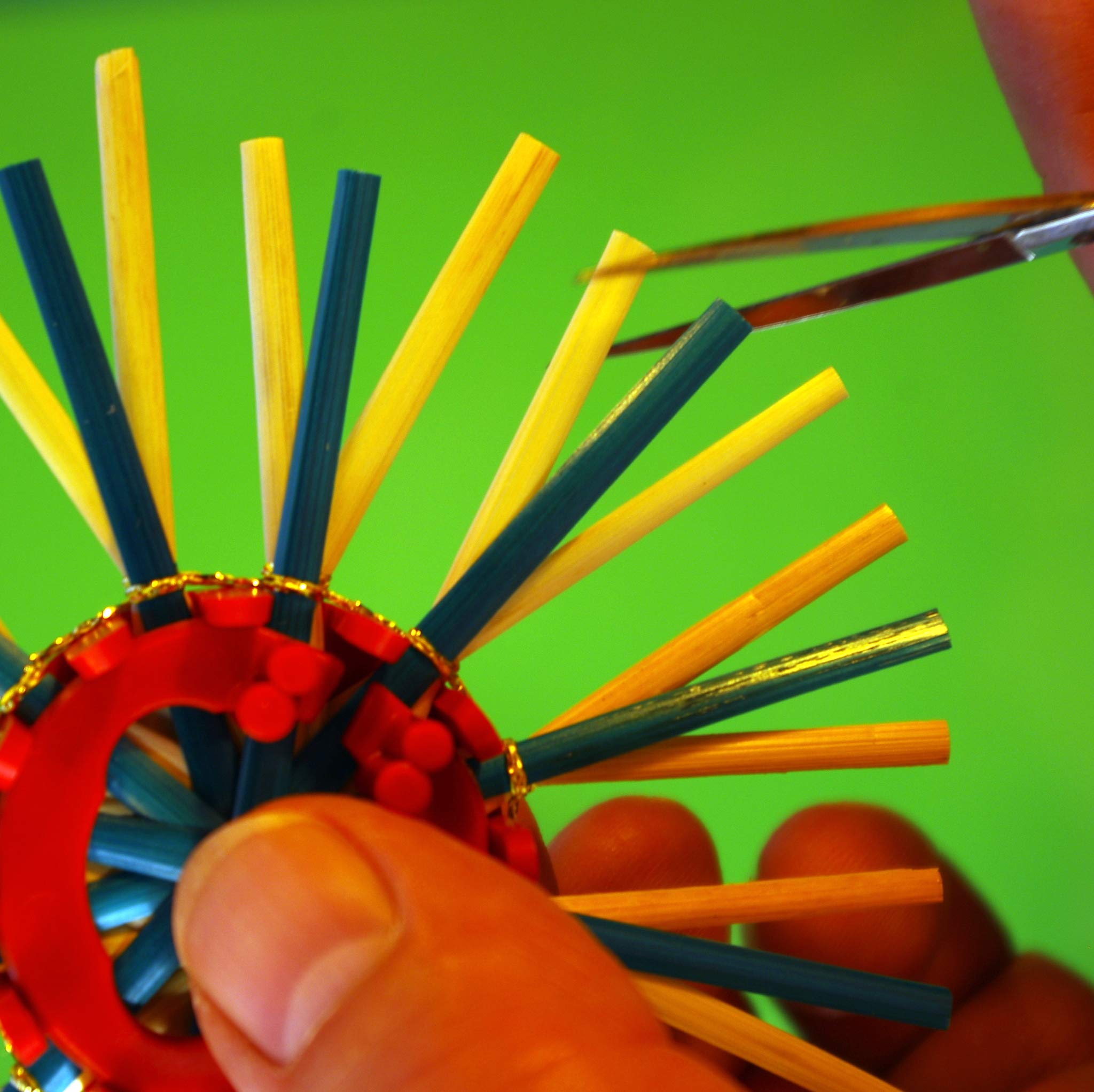 Kit DIY étoiles En Paille - 2 Moules, Fendeurs, Aiguille, Fil, 50 Pailles, Livret D'instructions