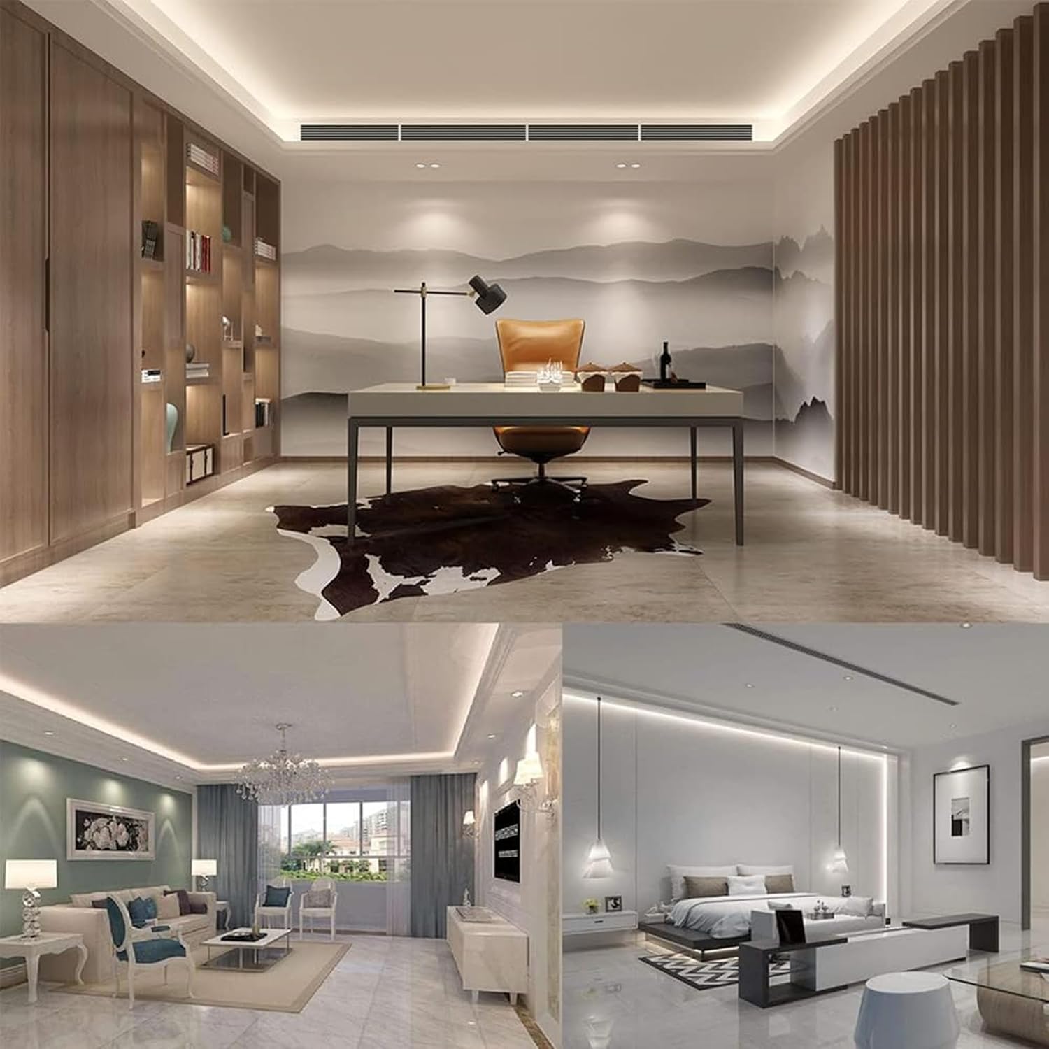 LED Strip Lights White 16.4ft AC 120 Volt Super Bright LED Light Strip 5M Waterproof IP67 4000K 120LEDs/m Outdoor Lighting Cuttable for Bedroom Kitchen Cabinet Wardrobe Pantry