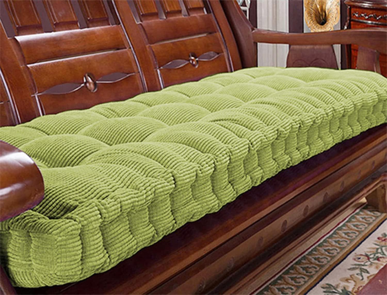 Waigg Kii 8cm Thick Bench Cushion 2/3 Seater Indoor Outdoor,Cotton Sofa