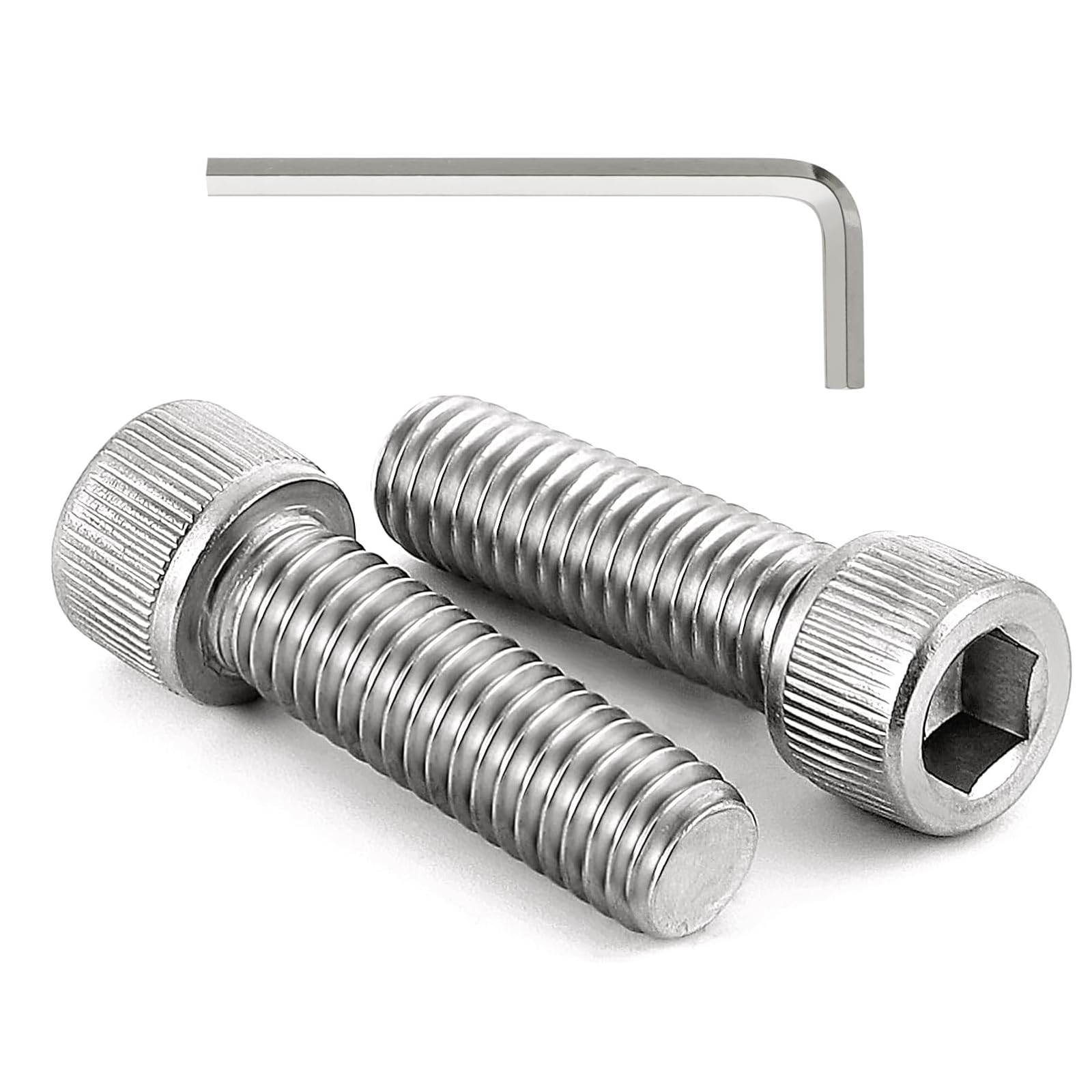 Dayalo 50 Stück M6x30 Schrauben, Zylinderkopfschrauben, Zylinderschrauben mit Innensechskant, Flachkopfschrauben, Edelstahl A2 V2A, Vollgewinde, Innensechskantschrauben mit Schlüssel