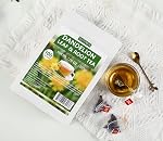 Feuille de dandelion premium & Thé à la racine,100 Sacs à thé/7.06Oz, pour désintoxication du foie,100% Pure & Pas d'additif.