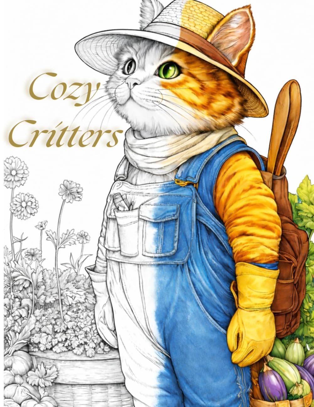 Cozy Critters Coloring Book: Adorable Animals in Human Clothing