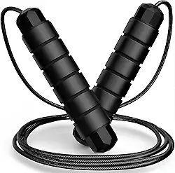Corda De Pular Cross Speed Rope Fitness Para Exercícios em Casa 3 Metros Ajustável Rolamento Profissional Premium